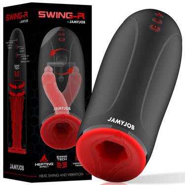 Masturbatore maschile premium SWING-R con riscaldamento e vibrazione